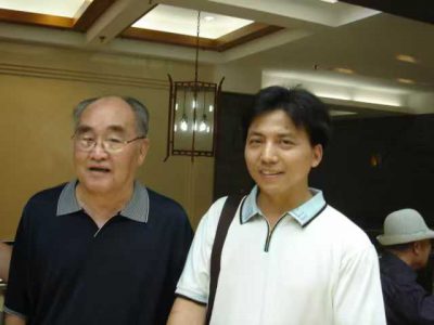 与书法大家孙伯翔先生