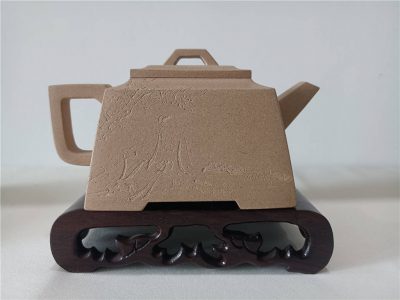 与陶刻名家、高工赵辉老师合作（袁强 制壶 赵辉陶刻）