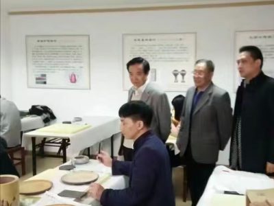 在宜兴陶刻协会学习
